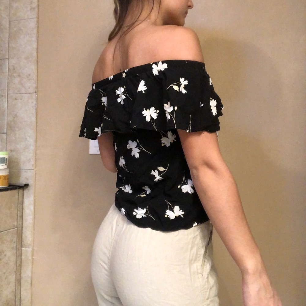 Off the shoulder flowy top